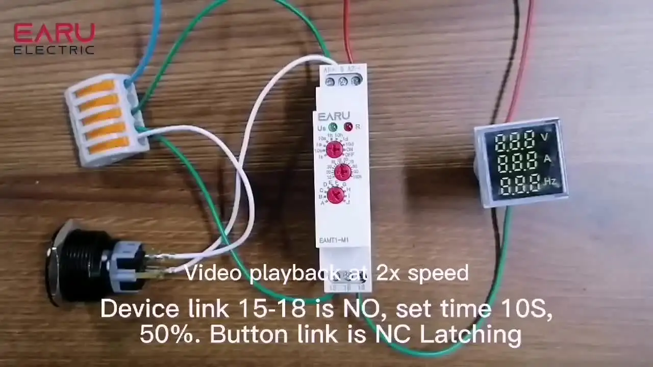 12-240 В переменного тока/постоянного тока тип DIN-рейки 0 1 секунды 10 дней реле