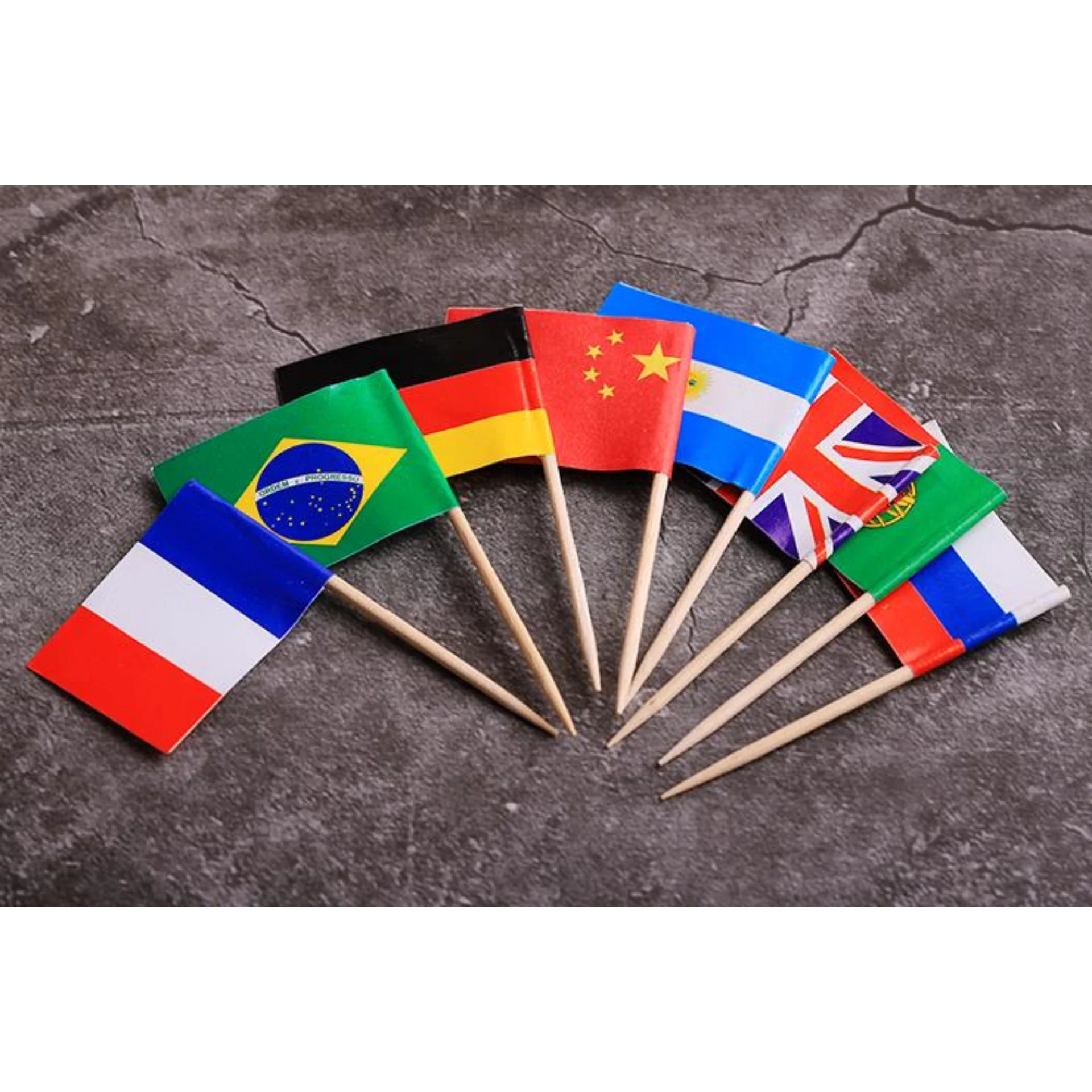 100 Pcs Red Blank Toothpick Flags - Mini Labels For Food & Drinks | Cupcake, Cocktail, Fruit Platter Decor