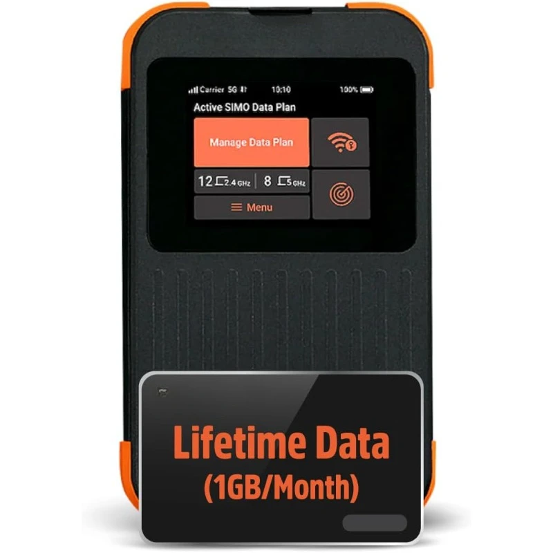 Solis 5G WiFi Mobile Hotspot Device, Portable WiFi for Travel in 140+ Countries, No SIM Card or Contract