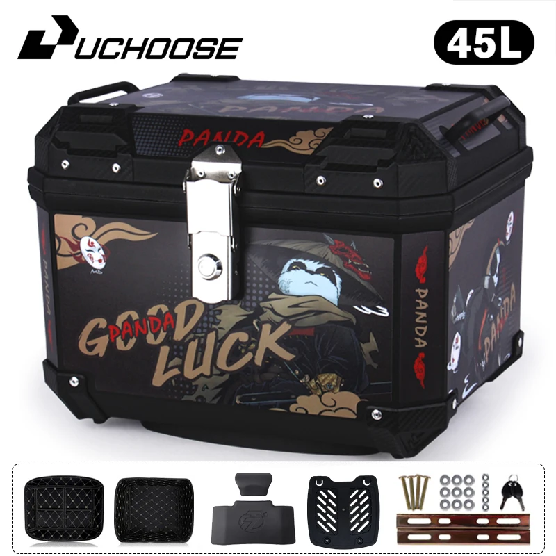 Caja trasera universal para equipaje de motocicleta de 45 l, para R1200GS, R1250GS, F800GS, F850GS, G310gs, F750gs, caja trasera para herramientas, gran capacidad