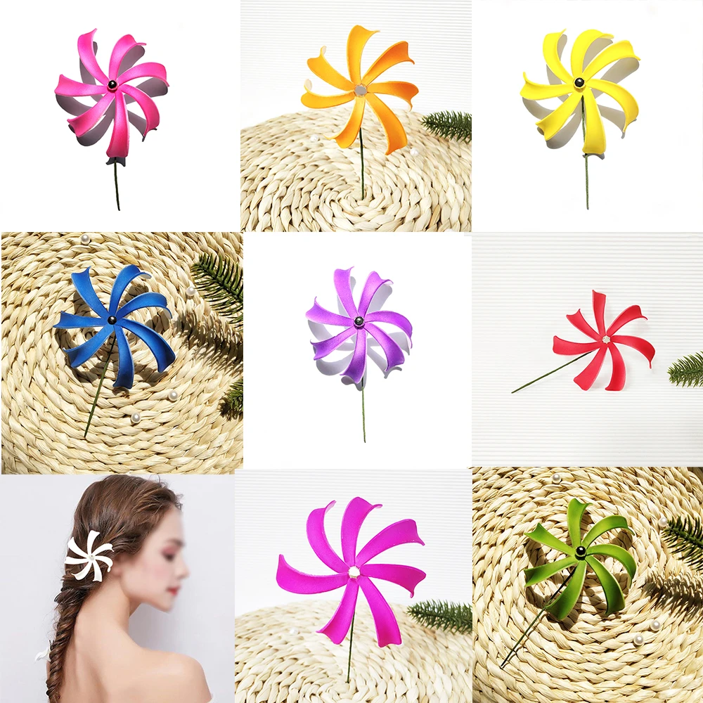 

10pcs/set Wedding Decoration Hawaii Summer Party Christmas Artificial Flowers DIY Home Decor Flower Hula Girl Hair Accessorie