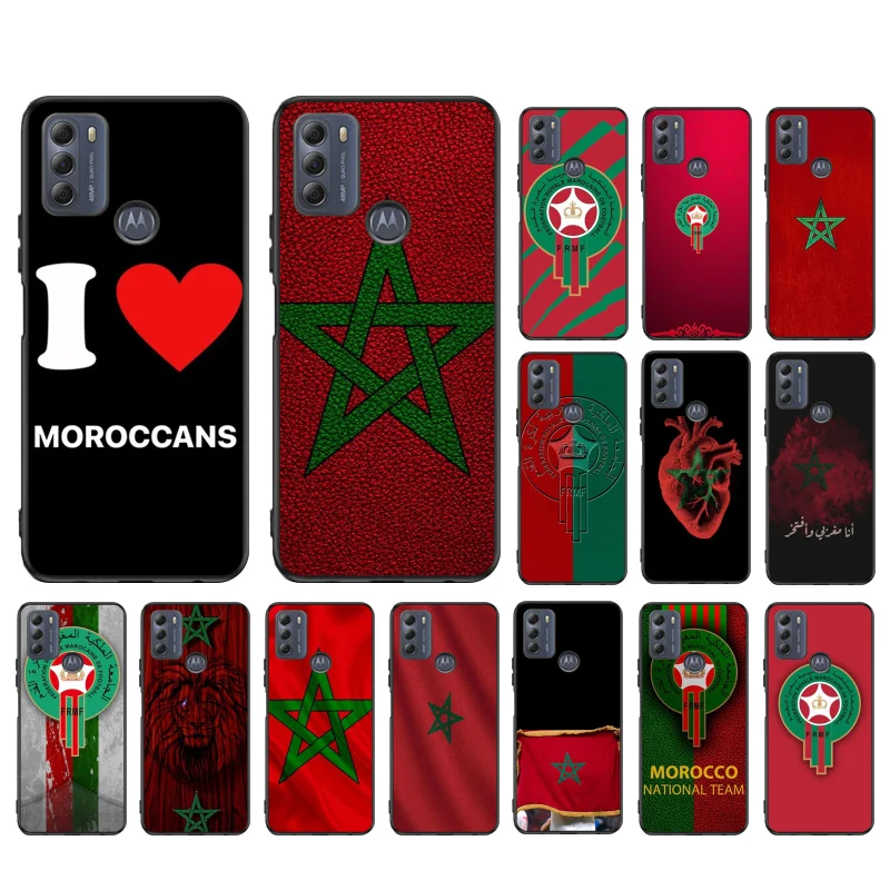 

Morocco Flag Phone Case For Motorola Moto G82 G22 G62 G13 G32 G53 G31 G60 G52 G100 G200 G42 G41 G51 G30 G10 G20 G50 G Shell