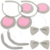 2 Sets Halloween Mouse Headdress Mouse Tail And Ears Mouse Bowtie Set Mouse Costume Accessories 1