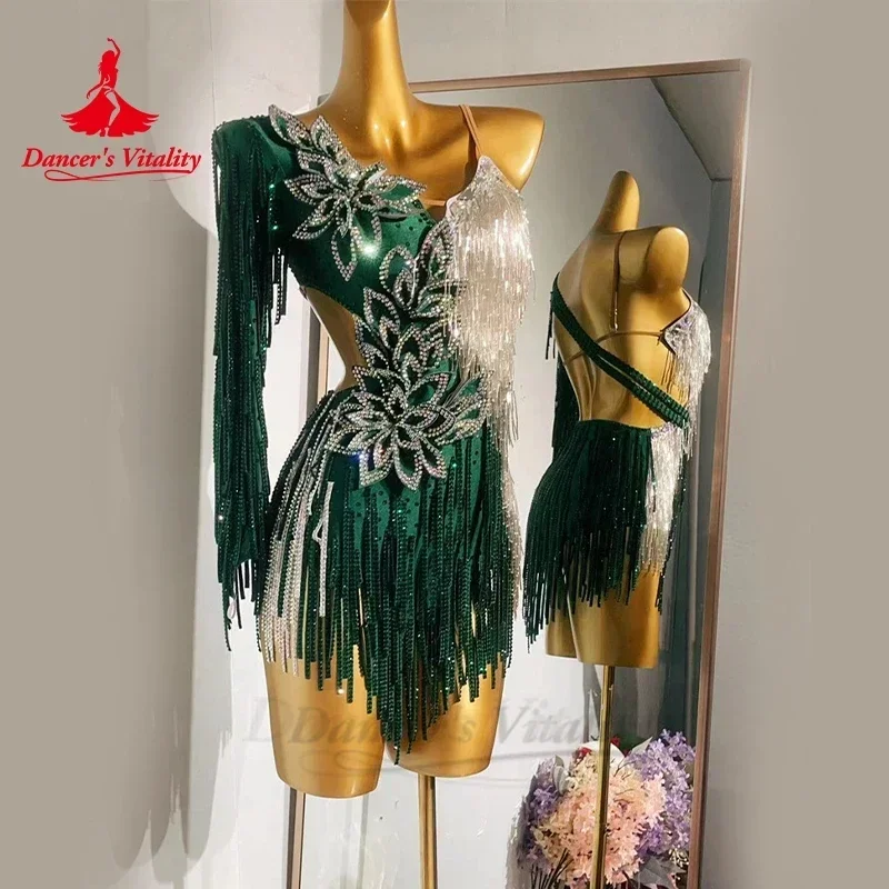 Damen Bauchtanz Top Mit 3/4 Ärmel - Sexy Crop Top Mit Fransen Für Tanz & Party