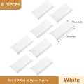 8 pieces white rack