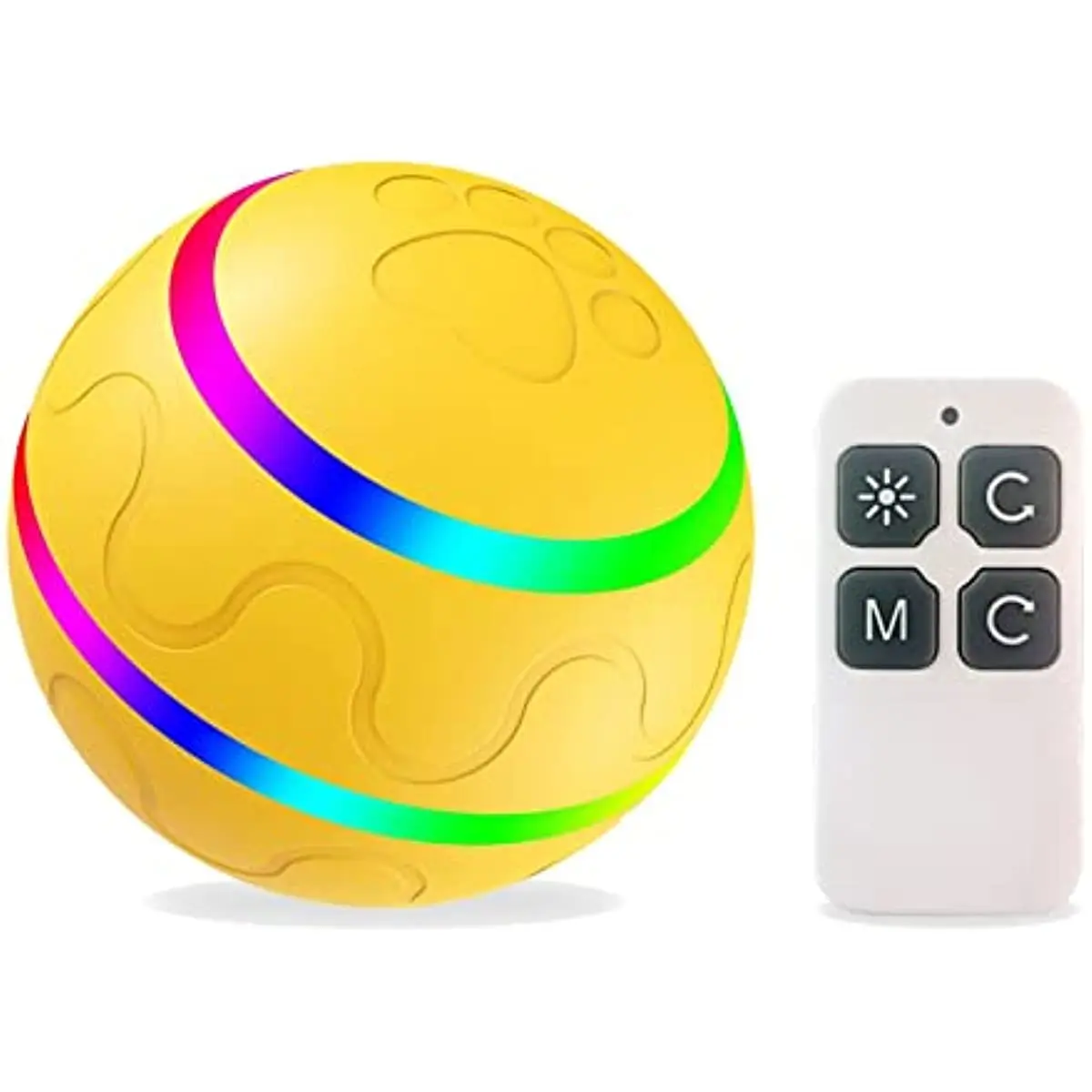 

Dog Toy Ball Remote Control Light-Emitting yo-yo Teasing Dog bite Resistant pet cat Toys,Moving Bouncing Ball pet Puzzle Toy