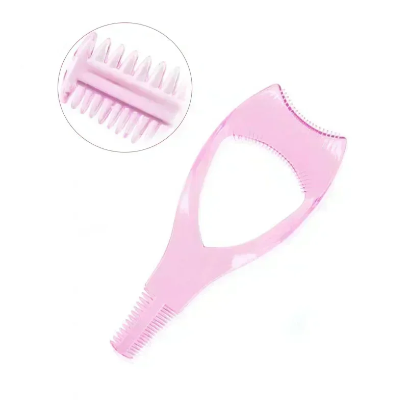 Eyeliner Stencil Tool Makeup Tools Eye Makeup Tools 3In1 Eyelash Aid Easy To Use Eye Liner Stencil Pink Plastic Eye Lash Card Mascara Guard Lightweight Cosmetic Tools