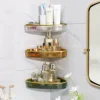 1pc Plastic Multipurpose Wall Mount Paste Style Bathroom Shelf for Storing Toiletries Bathroom Kitchen Storage Rack 3