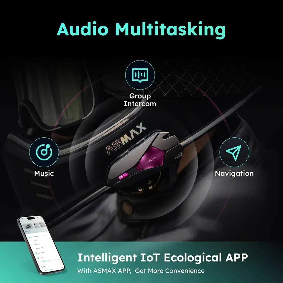 ASMAX Z1 バイク用インカム　ヘッドセット Amazon.co.jp: ASMAX バイク インカム Z1 最大10人同時通話