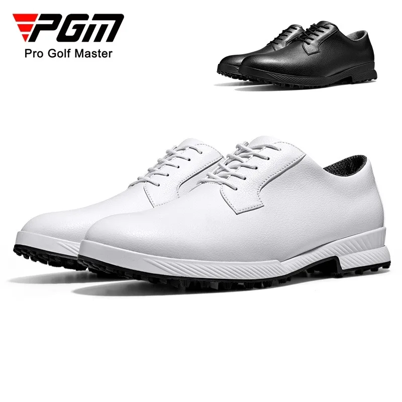 

PGM GOLF Shoes Classical British Style White Black Color Men Sneakers Casual Shoe Anti Slip Waterproof Microfiber XZ270