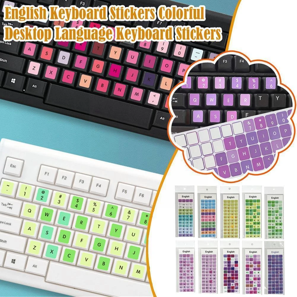 Stickers Computer Keyboard Keyboard Keycap Stickers Keycaps Stickers English Stationery