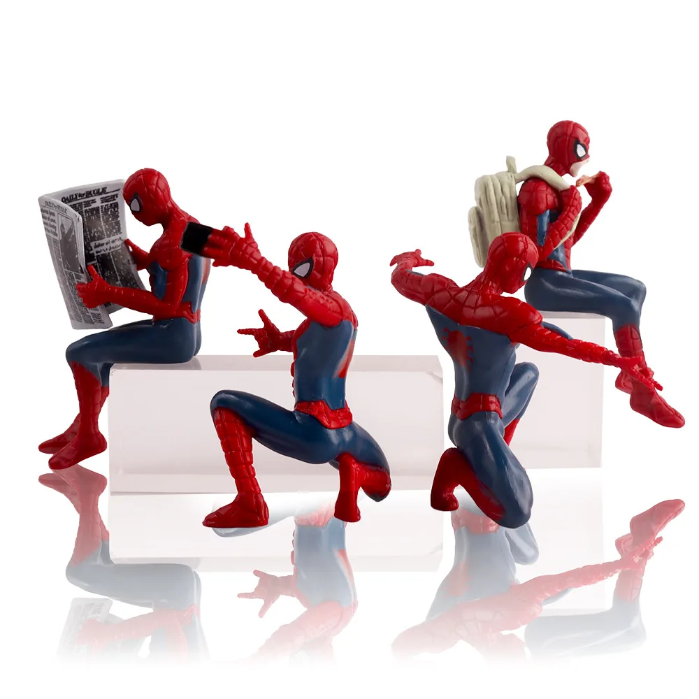 Marvel Spider Man super-héros Spiderman 7-9 cm figurine Spider-Man Anime Collection Mini jouets modèle enfants cadeau