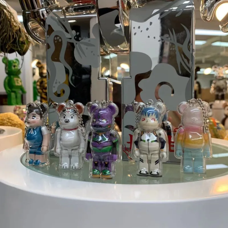 保護ケース Bearbrickly 100% 透明ビルディングブロッククマ