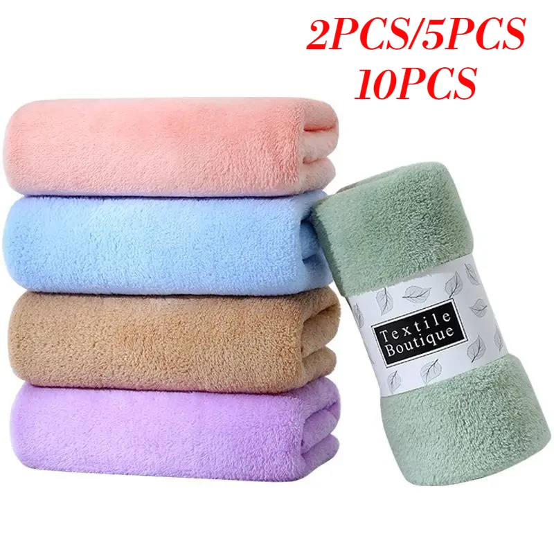 10PCS/5PCS Microfiber Towel Premium Bath Towel Set Lightweight and Highly Absorbent Quick Drying Soft Face Hair Towel 타월