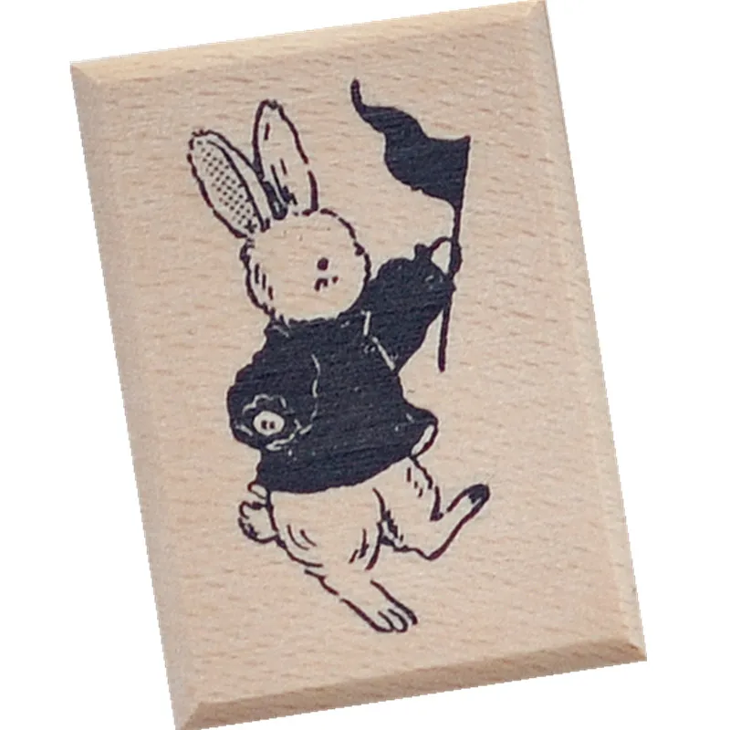 Original Domestic Cute Rabbit Concert Stamp Album Stamp Animal Rubber Stamp Handmade Crt Stamp Children's Cute Stamp