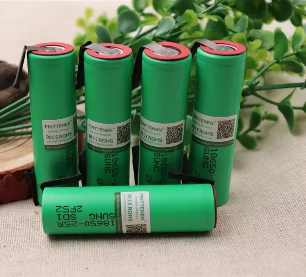 

2/3/4/6/10 PCS 100% Original For 18650 2500mah battery INR18650 25R 20A discharge lithium batteries+ DIY Nickel