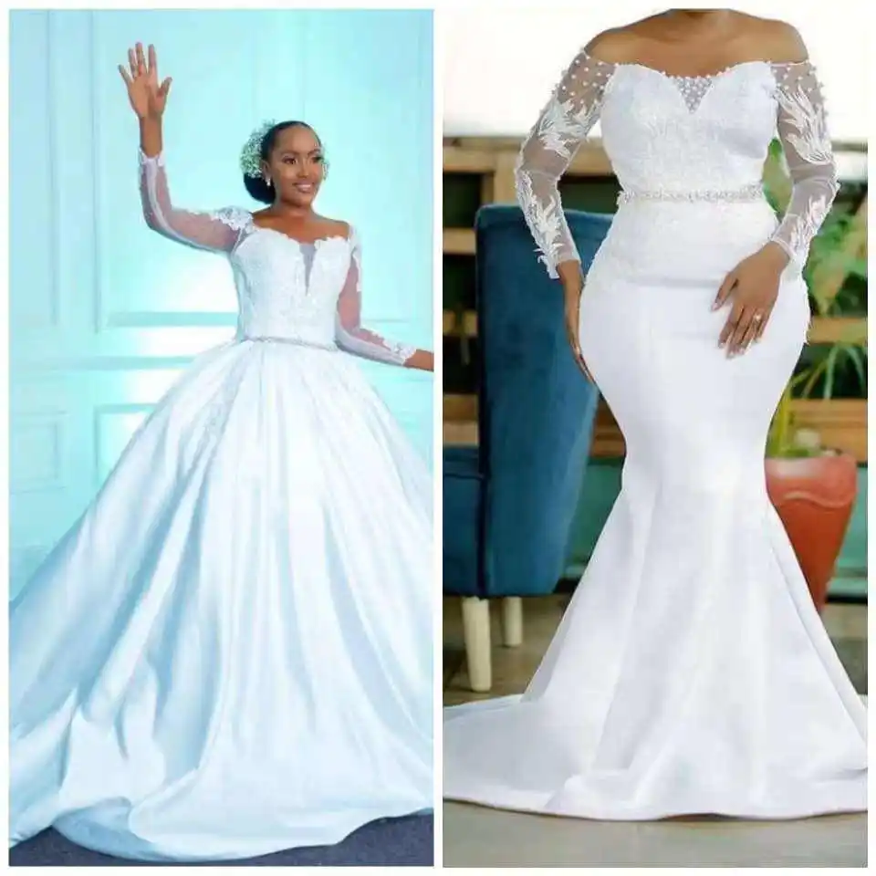 Marlo Pristine White Lace Gown