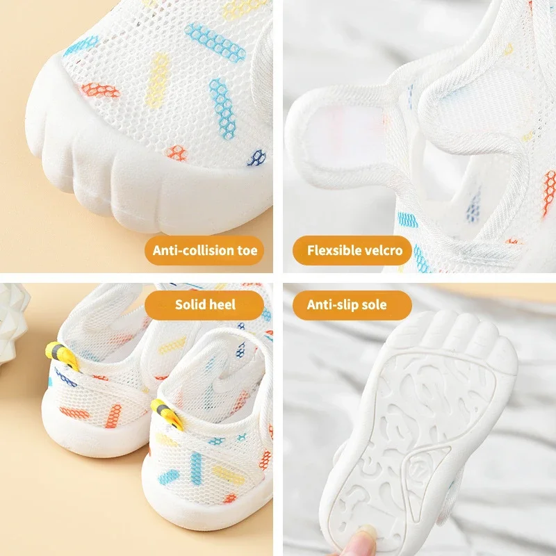 Baby Girl Shoes Classic Net Sneakers Newborn Baby Boys Girls First Walkers Shoes Infant Toddler Soft Sole Anti-slip Baby Shoes 3