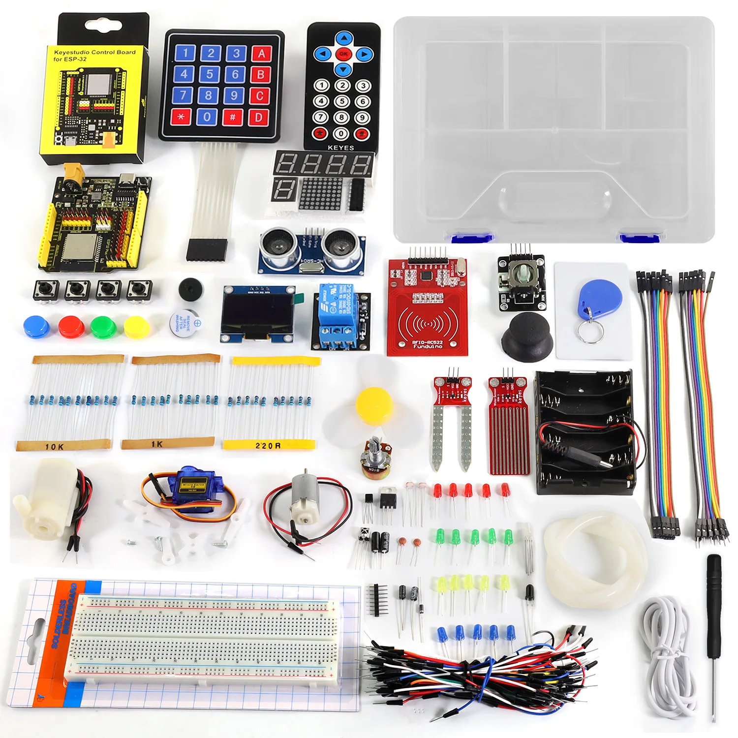 Keyestudio Complete ESP-32 IOT Electronic Engineering Learning Maker Kit+42 Projects Tutorial For Arduino ESP32 C++ Programming 