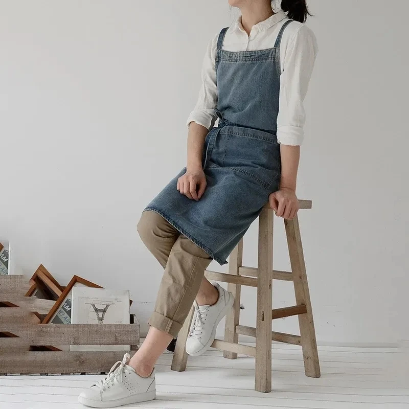 Set 2 Grembiuli Da Cucina Uomo/Donna - In Cotone E Poliestere Con 2 Tasche | Per Cucinare, Dipingere E Lavori Domestici