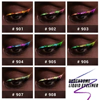 CHARMACY Duochrome Glitter Liquid Eyeliner Waterproof Long-lasting Ultra-Fine Tip Smudge-proof Eye Liner Makeup for Women 1