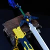 The Hyrule Fantasy Weapon Link Master Sword Hylian Shield Game Keychain Weapon Model Katana Samurai toy for boy Halloween Gift 3