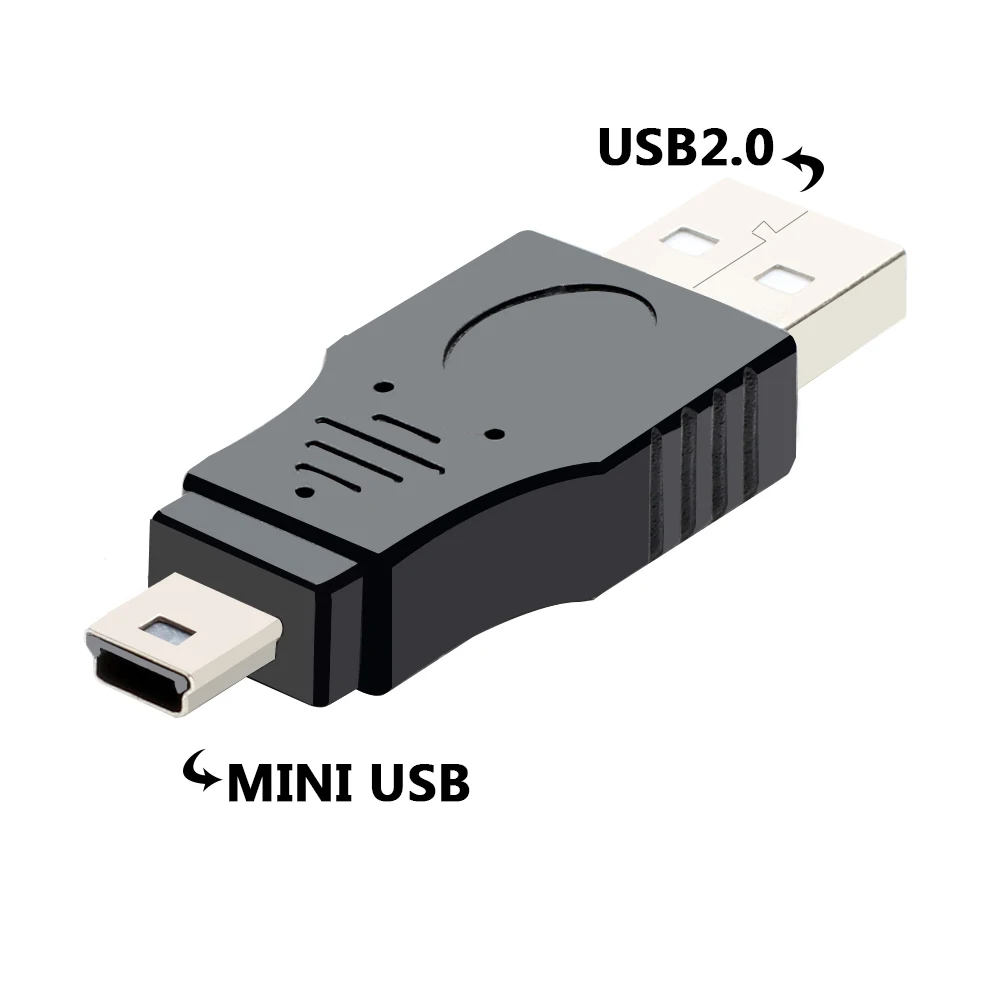 Enhanced USB 2.0 to Mini USB Female Adapter Converter