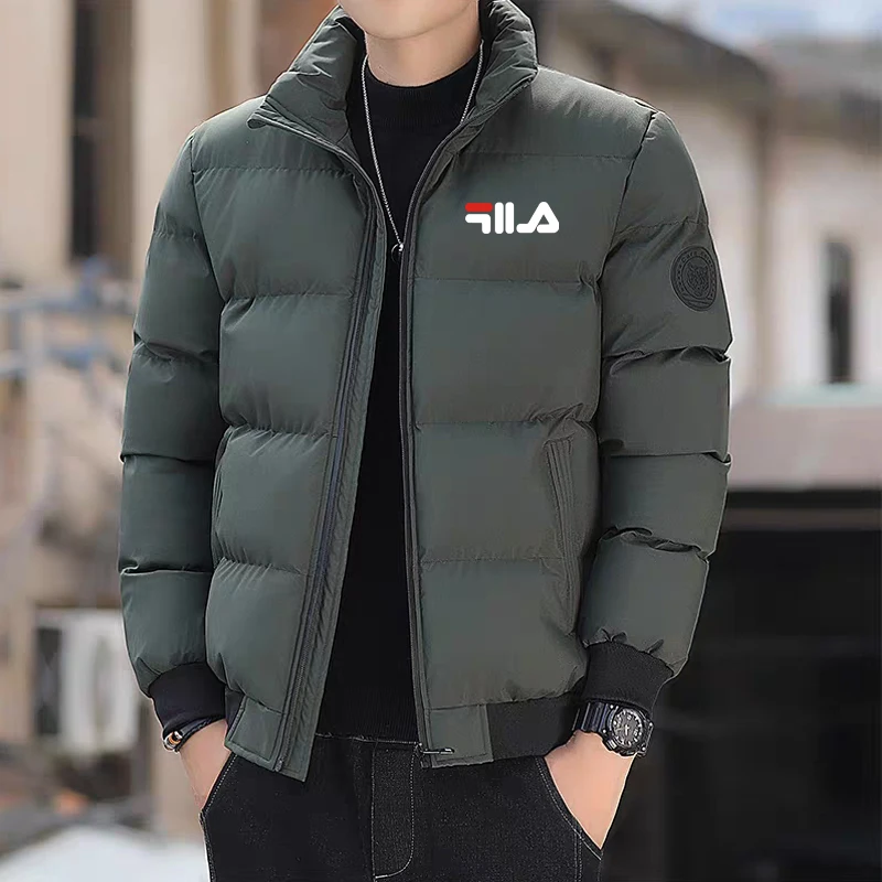 Куртка Pufferfish, чоловіча потовщена тепла зимова куртка, повсякденна чоловіча універсальна ватна куртка, вільна бавовняна куртка, мода