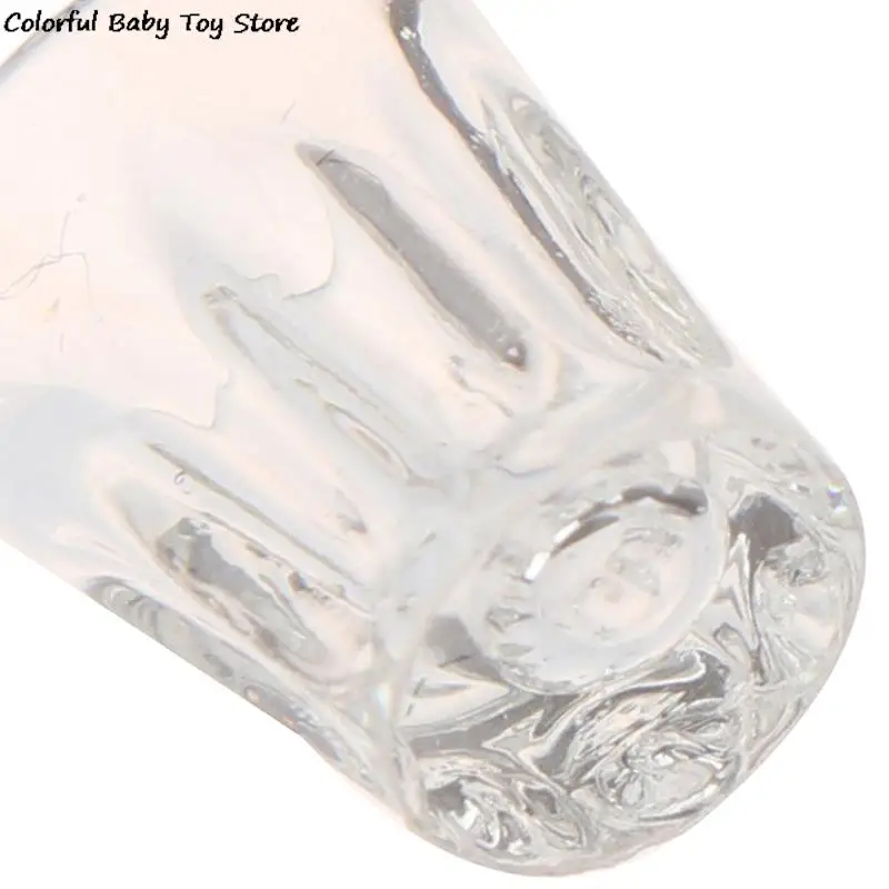 4 pcs Mini Resin Transparent Cup Simulation Furniture Model Toys for Doll house Miniature Accessoriesm Decro
