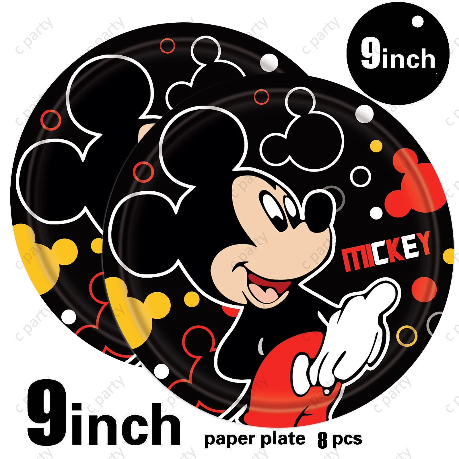 Mickey Mouse Birthday Party Supplies and Decorations Mickey Mouse Party Supplies Serves 10 Guests with Banner Table Cover Plates 2