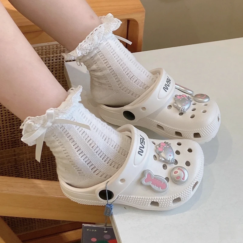 새로운 핑크 실버 키튼 귀엽고 달콤한 신발 장식 액세서리 DIY 레진 3D 탈부착 가능한 신발 꽃