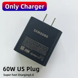 High - Speed SAMSUNG 65W Fast Charging Type C Adapter with Cable - Only US Plug add bag