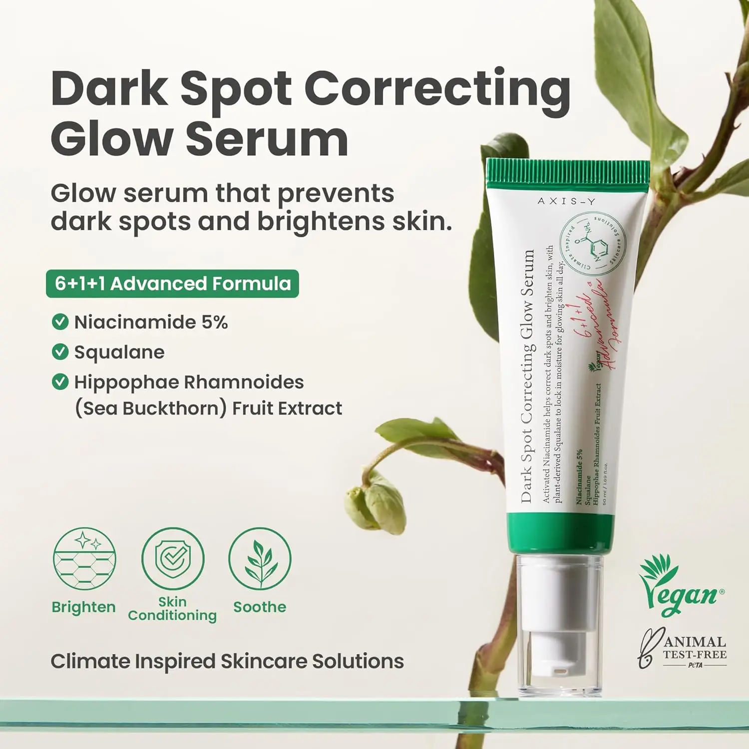 AXIS-Y Dark Spot Repair Brightening Serum 5% Niacinamide Face Dark Spot Remover - Korean Vegan Skincare Niacinamide Serum 3