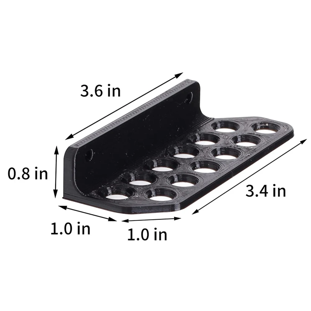 Archery Wall-Mounted Arrow Rack Arrow Wall Holder 12 Arrows Indoors Display Hanger Protect Arrows 11X4X2cm Hunting Accessories