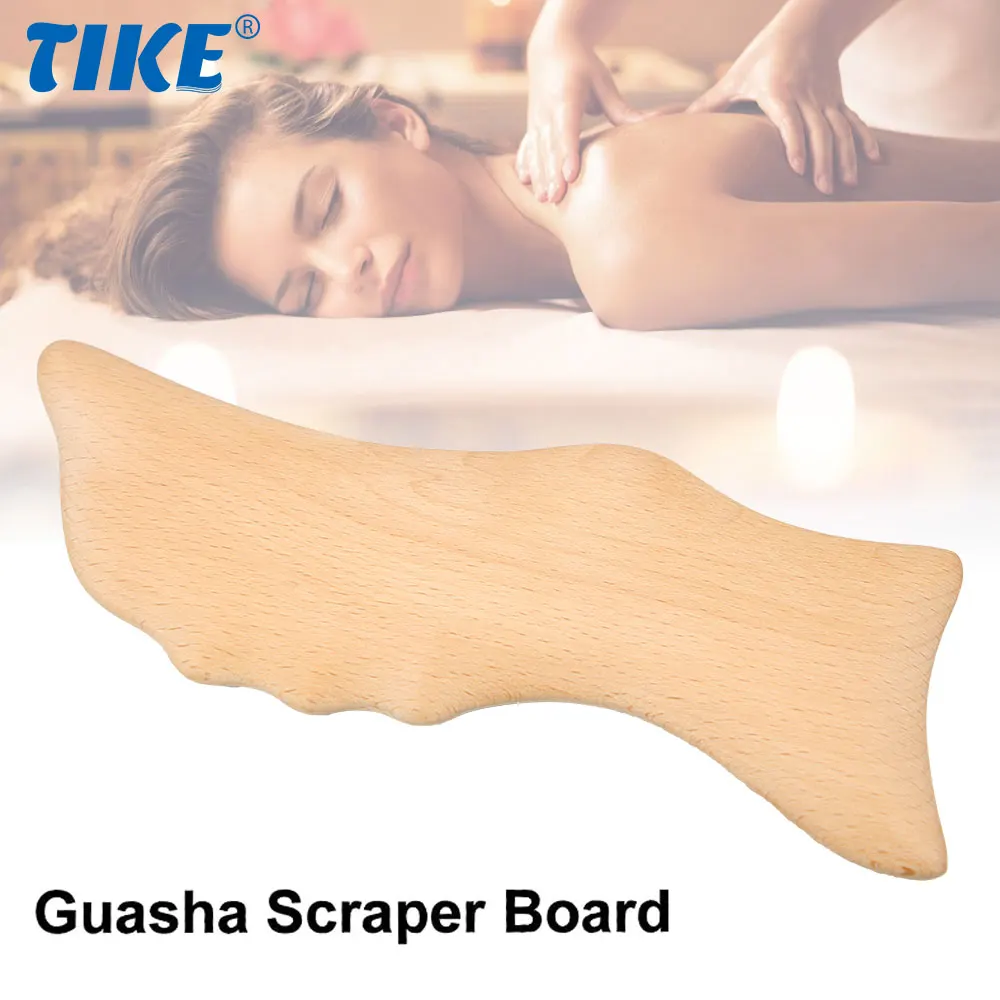 Wooden Gua Sha Tool, Wooden Beech Scraping Board Massage Face Neck Muscle for Pain Relief,Body Shaping Back Muscle Scraper Tool