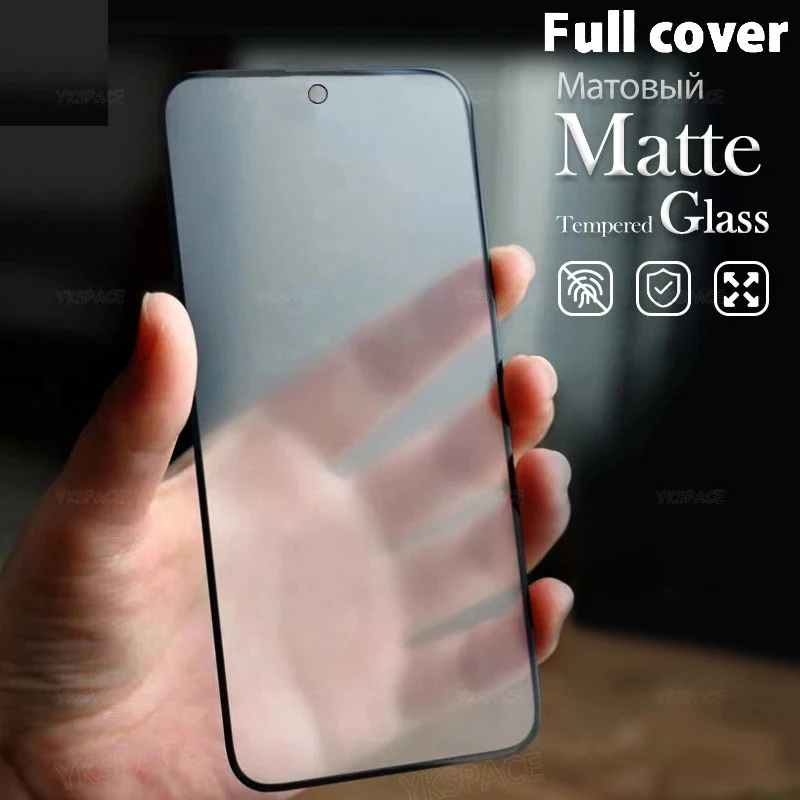 Two-Piece Anti-Fingerprint Matte Tempered Glass Screen Protector - 9H Hardness