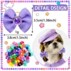 40PCS Dog Hair Bows Solid Diamond Small Dog Bows For Dogs Pets Hair Accessories Pet Dog Grooming Bows Dogs Grooming Accessories 3