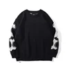 Men Loose Sweaters Black Skeleton Bone Print Pullovers Women Vintage Retro Knitted Sweater Autumn Cotton Pullover Unisex 3XL 5