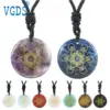 Natural Crystal Stone Metatron's Cube Multidimensional Pendants Mythology Angel Mysterious Divine Symbols Reiki Energy Necklaces 1