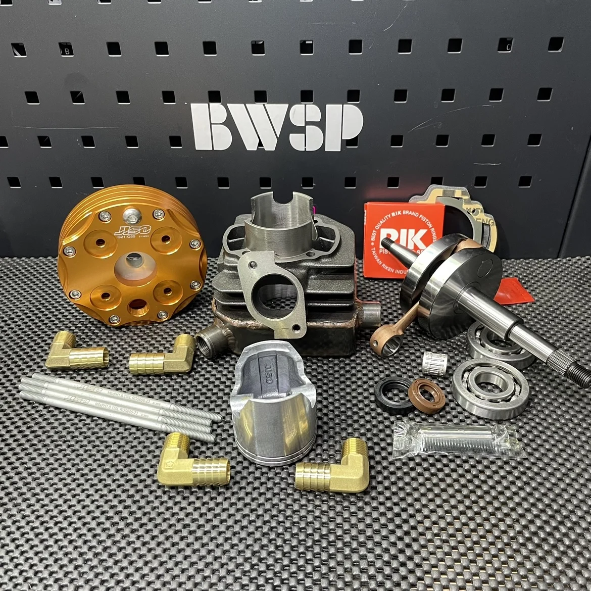 

Big Bore Kit 125cc DIO50 55mm Water Cooling Cylinder Set Forged Crankshaft 53.4mm Billet Head JISO RRGS BWSP Scooter Upgrade DIO