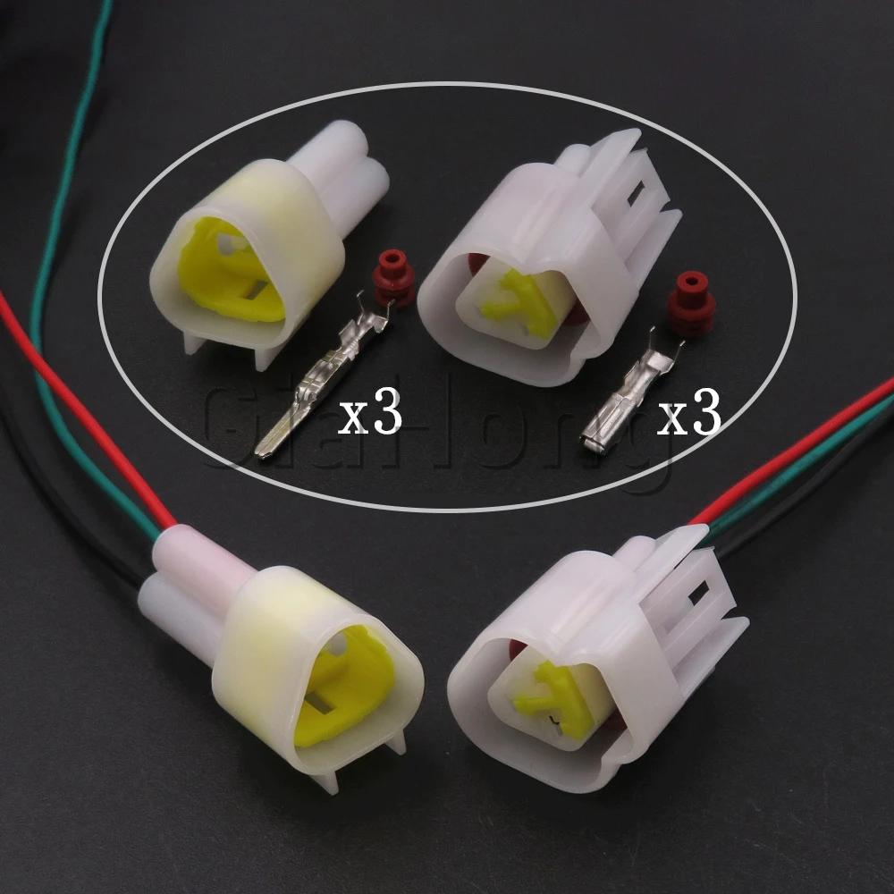 

1 Set 3 Ways Starter Auto Parts FW-C-3M-B FW-C-3F-B Car Sealed Cable Connector Automobile Male Female Docking Socket