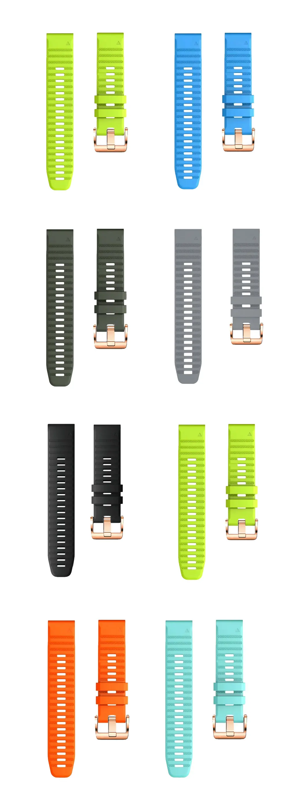 26/20/22mm Silicone Quick Release Watch Strap for Garmin Fenix 5 5S 6 6S pro 935 3 HR MK1 Watch Easyfit Wrist Band Strap Watch