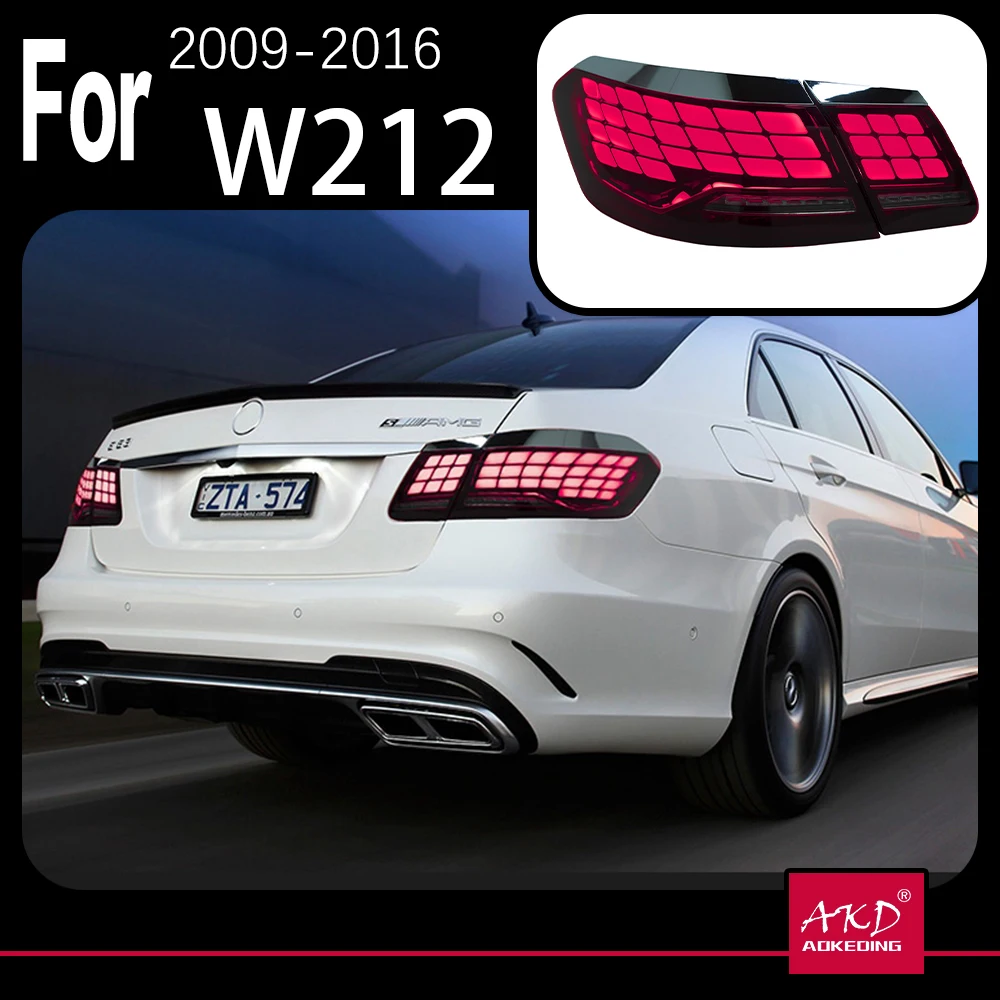 

AKD Car Model for Benz W212 Tail Light 2009-2016 E-Class E200 E260 E300 LED Tail Lamp DRL Signal Brake Reverse Auto Accessories