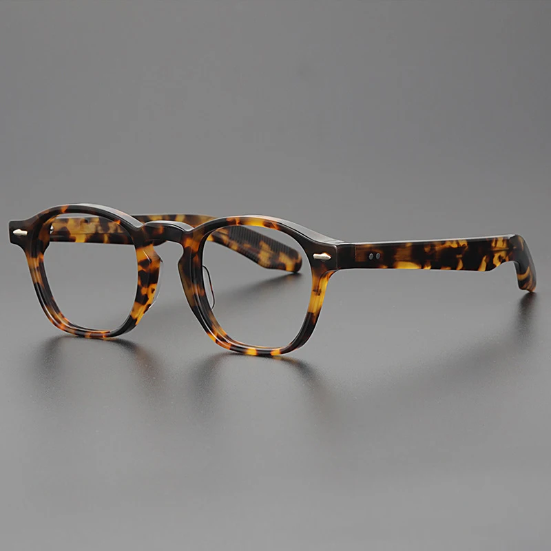 

Handmade designer brand acetate eyeglasses Women men unisex fashion eyewear Literary retro square glasses frame