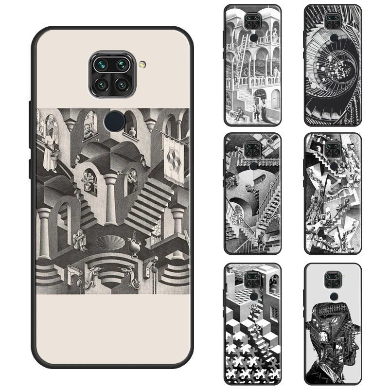Чехол Escher с лестницей для Redmi Note 11 Pro чехол Xiaomi 9C 9A 9T 8T 9S 10S 9 10 телефона | Мобильные
