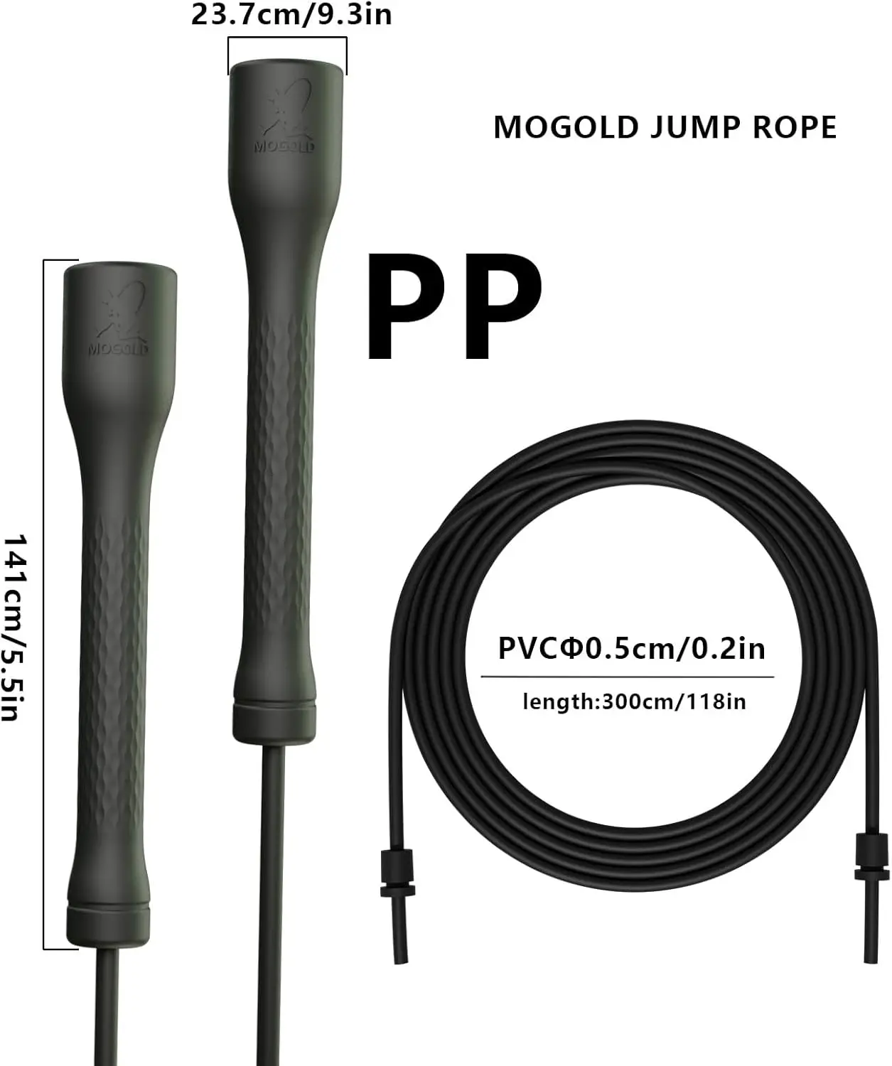 Adjustable PVC Fitness Jump Rope 2
