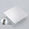 8/10/12 Inch Rainfall Shower Heads Stainless Steel Square Showerhead Ultra Thin Waterfall Shower Head Pressurized Shower Head 6
