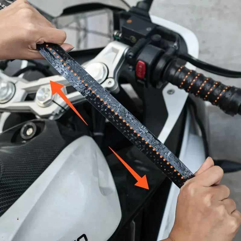 Non-Slip Motorcycle Grips Tape Soft Shock-absorbing Strap Enhanced Comfort Stylish for Mountain Bike Scooter Dirt Bike Handlebar