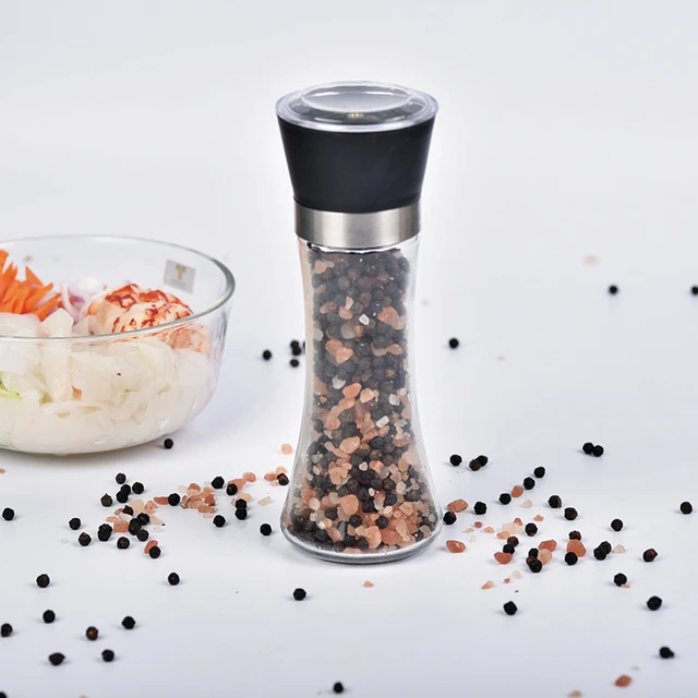 1PC Stainless Steel Spice Salt and Pepper Grinder Kitchen Portable spice  jar containers manual food herb grinders gadgets bottle