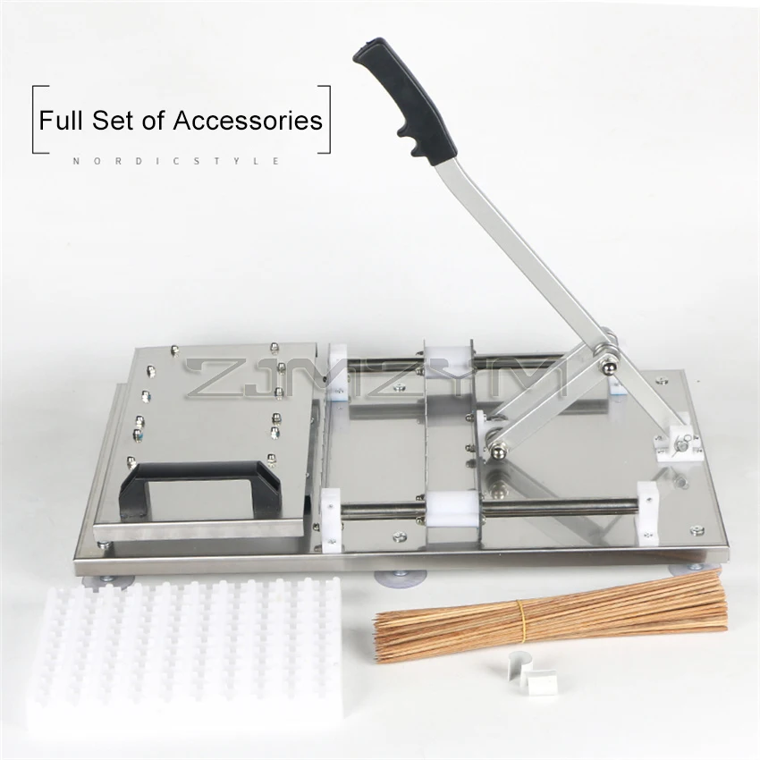 BBQ Meat Skewer Manual Satay Skewer Machine BBQ Stainless Steel Mutton Kebab Lamb Tools Kebab Meat Wear String Machine
